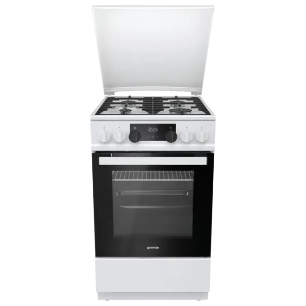 Aragaz Gorenje K 5341 WF-B Pe gaz/ White/ Black photo 1