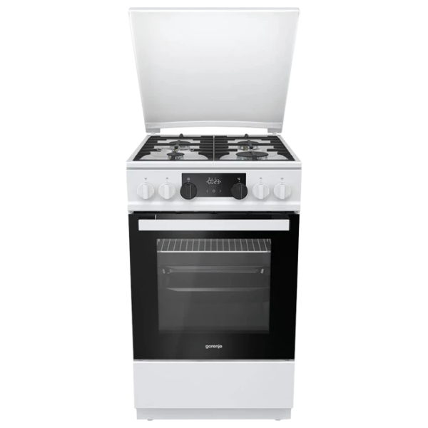 Aragaz Gorenje K 5341 WF-B Pe gaz/ White/ Black photo 1