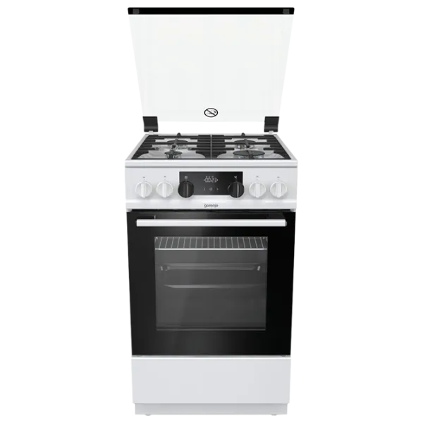 Aragaz Gorenje K 5341 WF Pe gaz/ White/ Black photo 1