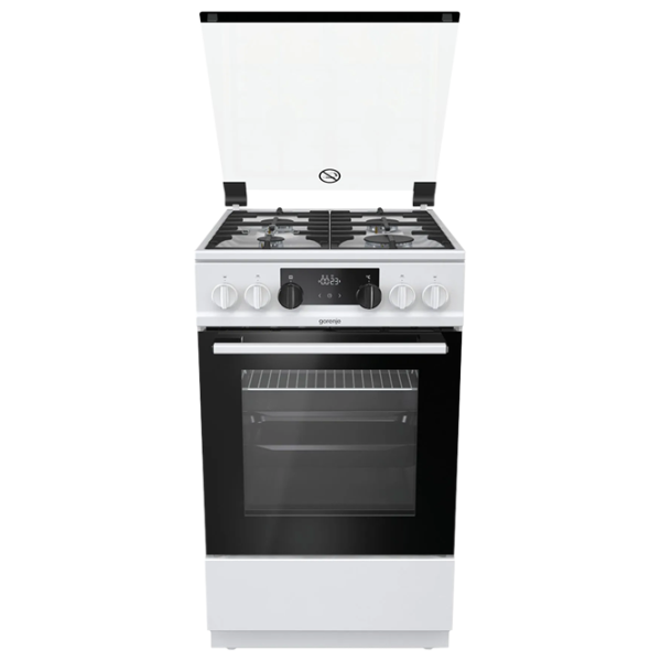 Aragaz Gorenje K 5341 WF Pe gaz/ White/ Black photo 1