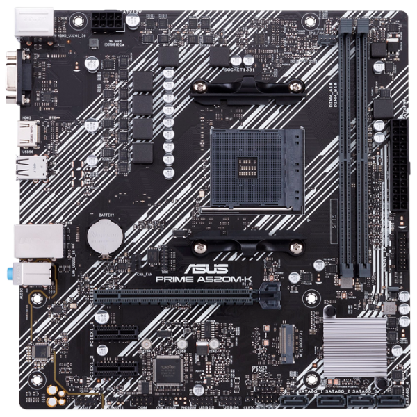 Материнская плата Asus PRIME A520M-K mATX/ AMD A520M photo 1