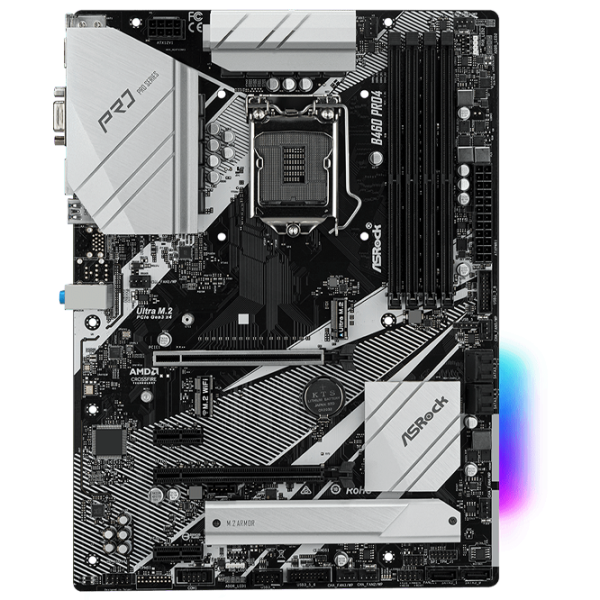 Placă de bază ASRock B460 Pro4 ATX/ Intel B450 photo 1