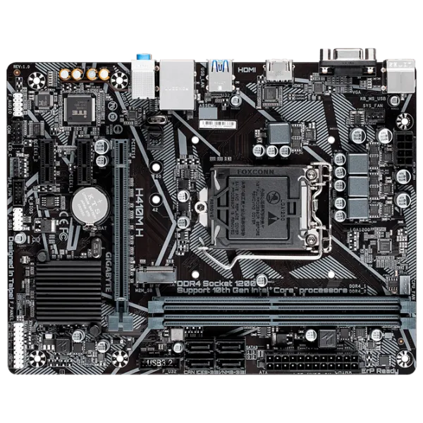 Placă de bază Gigabyte H410M H 1.0 Gaming/ Micro-ATX/ Intel H410 photo 1