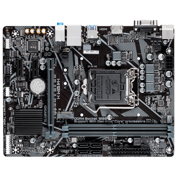 Placă de bază Gigabyte H410M H 1.0 Gaming/ Micro-ATX/ Intel H410 photo 1