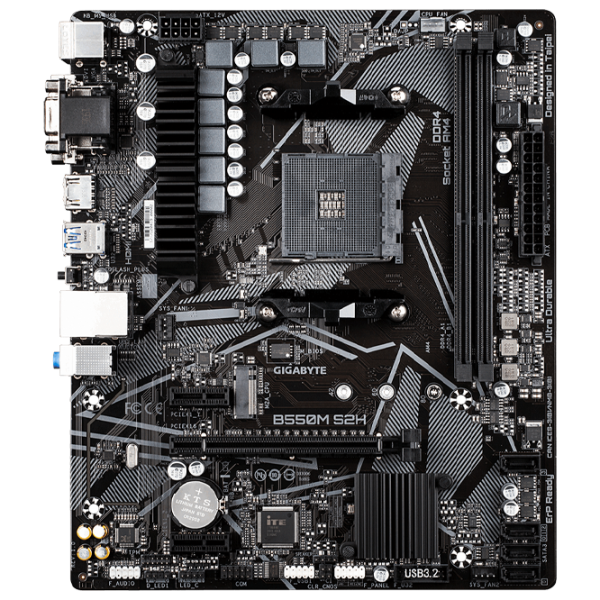 Placă de bază Gigabyte B550M S2H 1.0 mATX/ AMD B550 photo 1