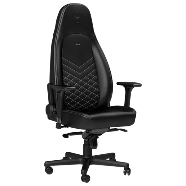Игровое кресло NOBLECHAIRS ICON Белый Черный photo 1