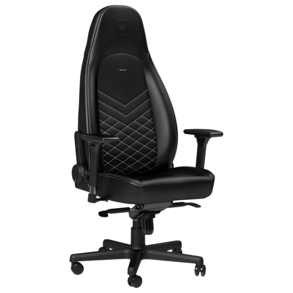 Игровое кресло NOBLECHAIRS ICON Белый Черный photo 1