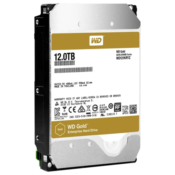 HDD Western Digital Gold Enterprise 12 TB WD121KRYZ / Yellow photo 3