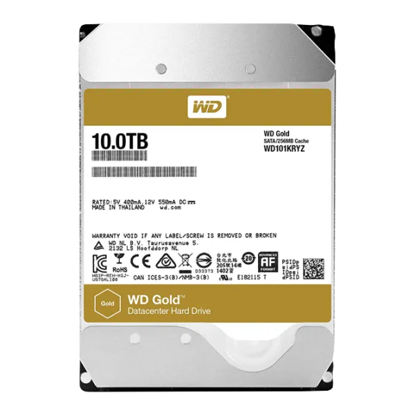 HDD Western Digital Gold Enterprise Class 10 TB WD101KRYZ / Yellow photo 1