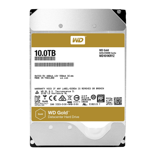 HDD Western Digital Gold Enterprise Class 10 TB WD101KRYZ / Yellow photo 1