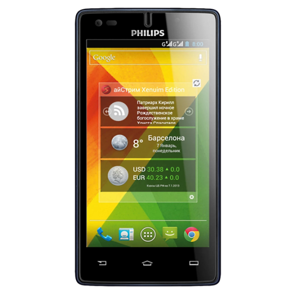 Philips Xenium W737 768 МБ/ 4 ГБ/ Dual SIM/ Navy Синий photo 1