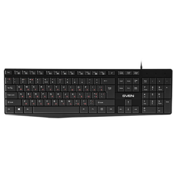 Tastatură Sven Comfort KB-S305 Cu fir/ Black photo 1