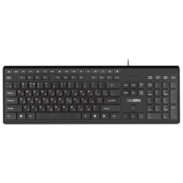 Tastatură Sven Comfort KB-S307M Cu fir/ Black photo 1