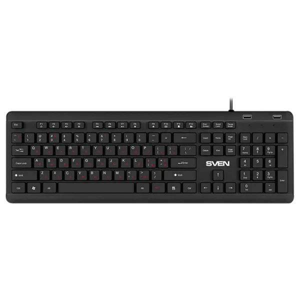Tastatură Sven KB-E5700H Cu fir/ Black photo 1
