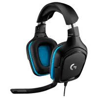 Наушники Logitech G432 Синий Черный Проводная/ Игровой