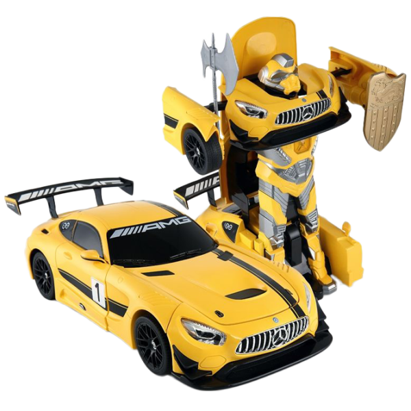 Mașină-transformer Rastar Mercedes AMG GT3 74800 8.2 km/ h/ 2.4 GHz/ Yellow photo 1