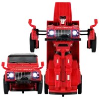 Mașină Rastar Transformers Land Rover Defender 76400 10 km/ h/ 2.4 GHz/ Red
