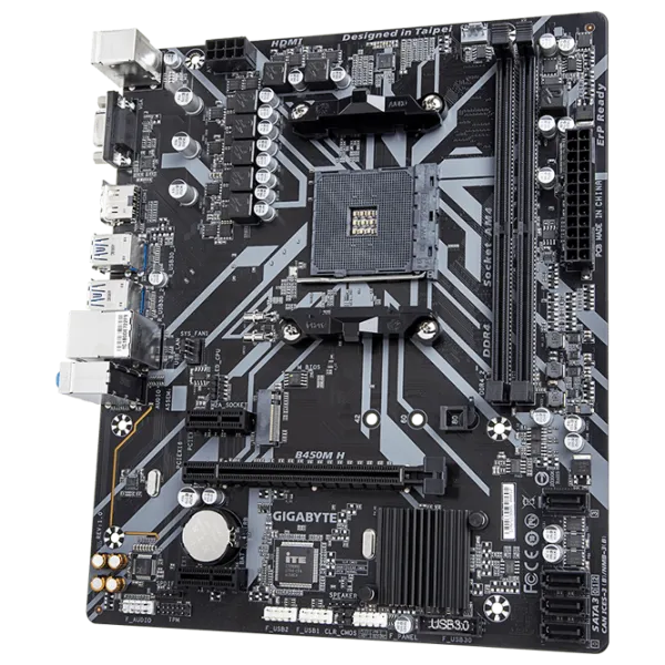 Placă de bază Gigabyte B450M H 1.0 AMD B450 photo 1