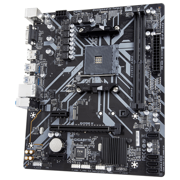 Placă de bază Gigabyte B450M H 1.0 AMD B450 photo 1
