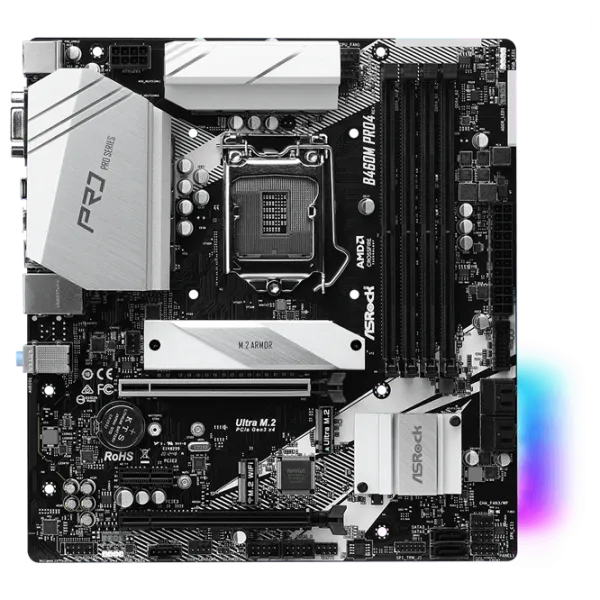 Placă de bază ASRock B460M PRO4 mATX/ Intel B460 photo 1
