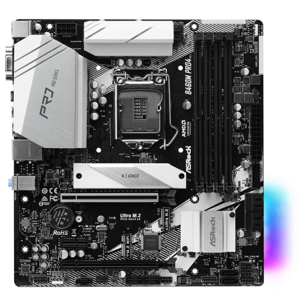 Placă de bază ASRock B460M PRO4 mATX/ Intel B460 photo 1