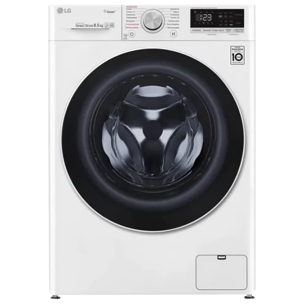 Mașină de spălat LG F2V5GS0W Direct Drive/AI DD/Steam/LG ThinQ/8.5 kg/White photo 1 Mașină de spălat LG F2V5GS0W Direct Drive/AI DD/Steam/LG ThinQ/8.5 kg/White photo 1