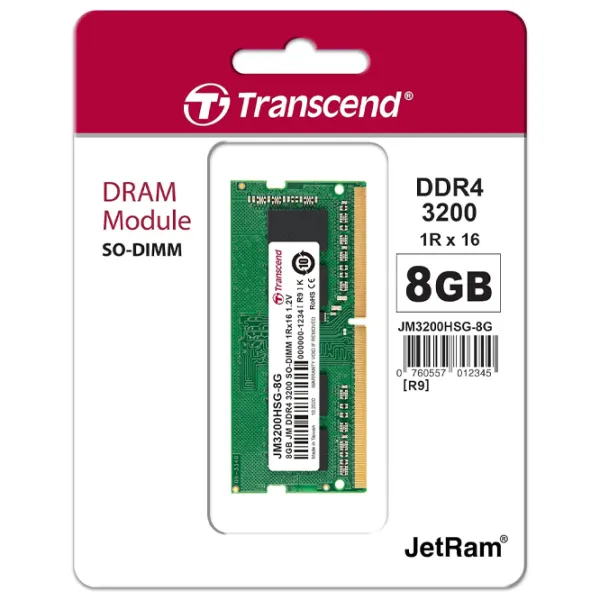 Оперативная память Transcend JetRam JM3200HSG-8G  / DDR4 / 8 ГБ photo 3