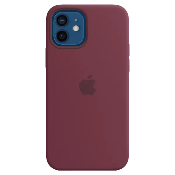 Husa Apple iPhone 12 / 12 Pro Original MagSafe Back/ TPU/ Plum Bordeaux photo 1