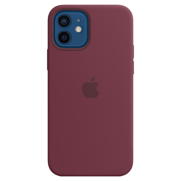Husa Apple iPhone 12 / 12 Pro Original MagSafe Back/ TPU/ Plum Bordeaux photo 1