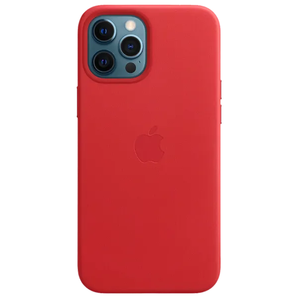 Чехол для смартфона Apple iPhone 12 Pro Max Apple/ MagSafe Back/ Кожа/ Красный photo 1 Чехол для смартфона Apple iPhone 12 Pro Max Apple/ MagSafe Back/ Кожа/ Красный photo 1