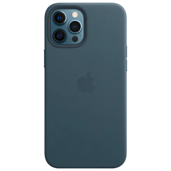 Чехол для смартфона Apple iPhone 12 Pro Max Apple/ MagSafe Back/ Leather/ Baltic Синий photo 1 Чехол для смартфона Apple iPhone 12 Pro Max Apple/ MagSafe Back/ Leather/ Baltic Синий photo 1
