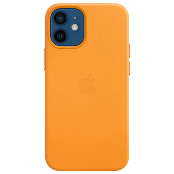 Husă pentru smartphone Apple iPhone 12 mini Apple/ MagSafe Back/ Piele/ California Poppy Yellow photo 1 Husă pentru smartphone Apple iPhone 12 mini Apple/ MagSafe Back/ Piele/ California Poppy Yellow photo 1
