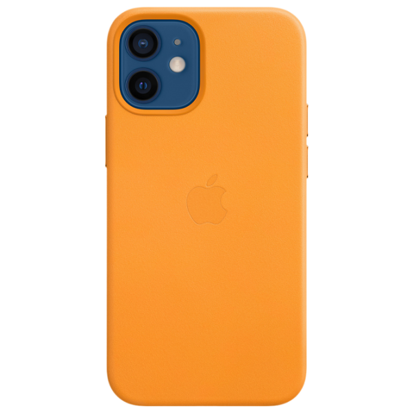 Husă pentru smartphone Apple iPhone 12 mini Apple/ MagSafe Back/ Piele/ California Poppy Yellow photo 1 Husă pentru smartphone Apple iPhone 12 mini Apple/ MagSafe Back/ Piele/ California Poppy Yellow photo 1