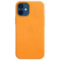 Husă pentru smartphone Apple iPhone 12 mini Apple/ MagSafe Back/ Piele/ California Poppy Yellow