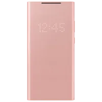 Чехол для смартфона Samsung Galaxy Note 20 Samsung/ LED View Cover/ Кожа/ Бронзовый Розовый