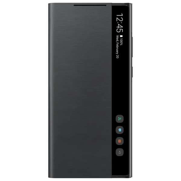 Чехол для смартфона Samsung Galaxy Note 20 Samsung/ Flip Cover View/ PU/ Черный photo 1