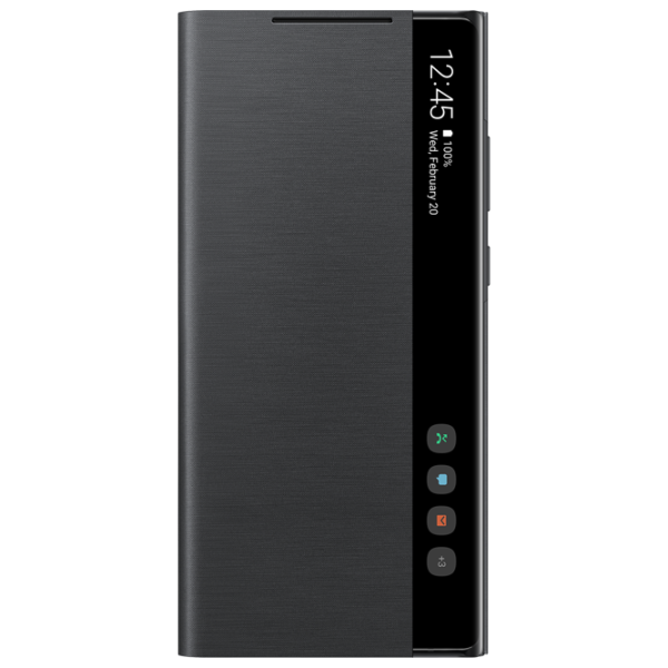 Чехол для смартфона Samsung Galaxy Note 20 Samsung/ Flip Cover View/ PU/ Черный photo 1