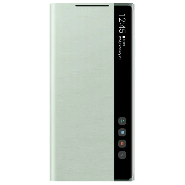 Чехол для смартфона Samsung Galaxy Note 20 Samsung/ Flip Cover View/ PU/ Mint Зелёный photo 1