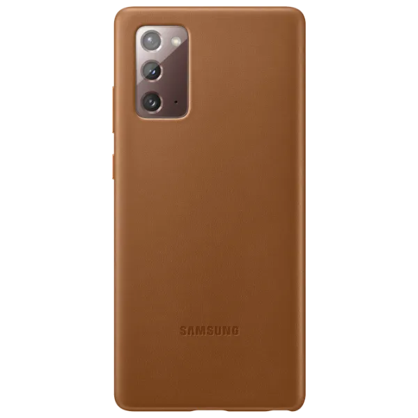 Чехол для смартфона Samsung Galaxy Note 20 Samsung/ Back/ Кожа/ Коричневый photo 1