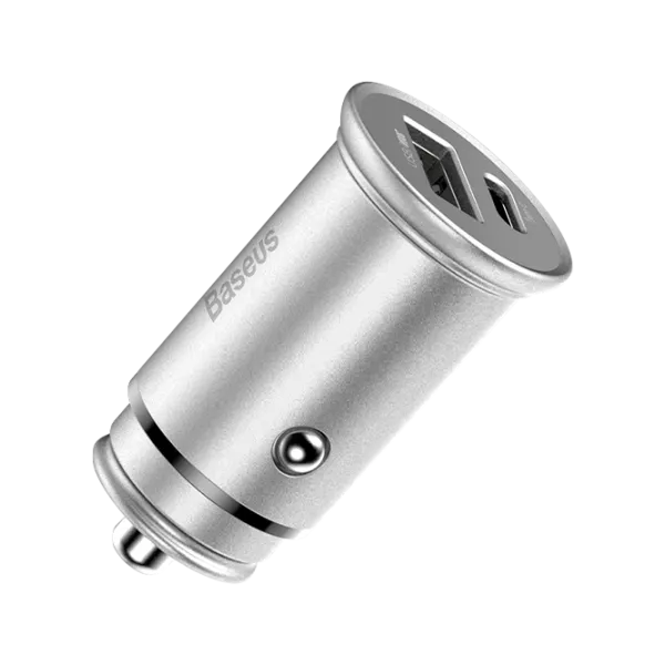 Автомобильное зарядное устройство Baseus PPS Quick Charger Проводной/ 2A/ Серебристый photo 1 Автомобильное зарядное устройство Baseus PPS Quick Charger Проводной/ 2A/ Серебристый photo 1