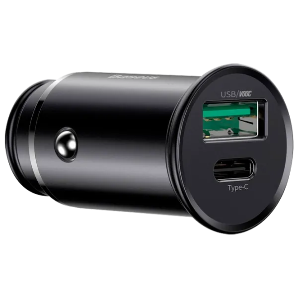 Încărcător auto Baseus PPS Quick Charger 2 A/ Black photo 1