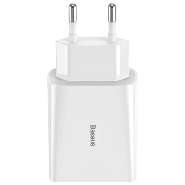 Adaptor de rețea Baseus TC-012PD 2 A/ White photo 1
