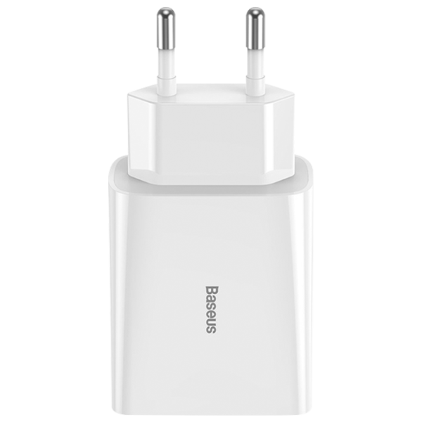 Adaptor de rețea Baseus TC-012PD 2 A/ White photo 1