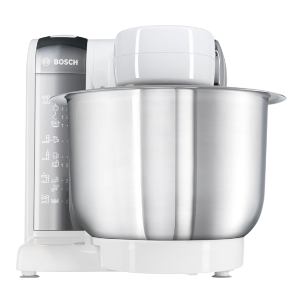 Кухонный комбайн Bosch MUM48CR1 600 Вт/ Нержавеющая сталь Белый photo 1