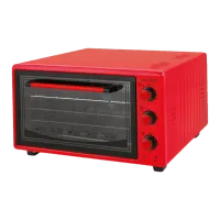 Электрическая печь HAUSBERG HB9200 42 л / 1400 Вт / Красный