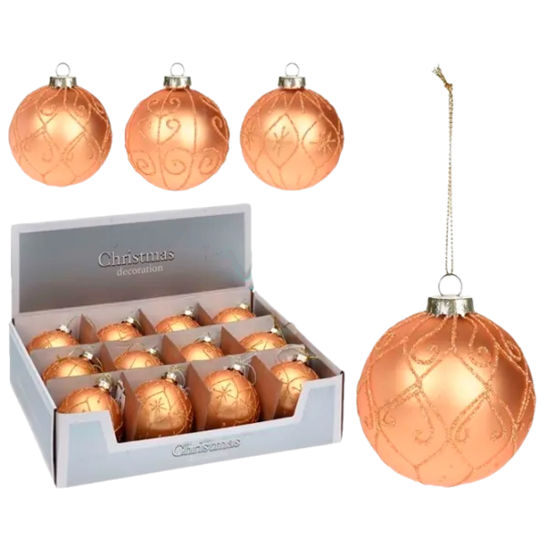 Игрушки для ёлки Christmas 12845 8 см/ Золотой photo 1