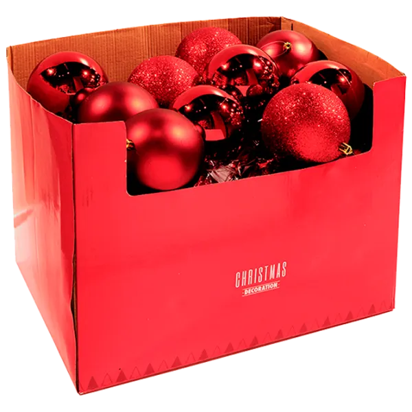 Игрушки для ёлки Christmas 37096 12 см/ Красный photo 1