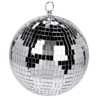 Ёлочный шар Christmas 12834 15 см/ Серебристый