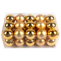 Jucării pentru brad Christmas 35359 5 cm/ Gold