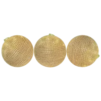 Игрушки для ёлки Christmas 35313 8 см/ Золото